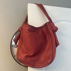 Frye hobo bag in a dusty rose color